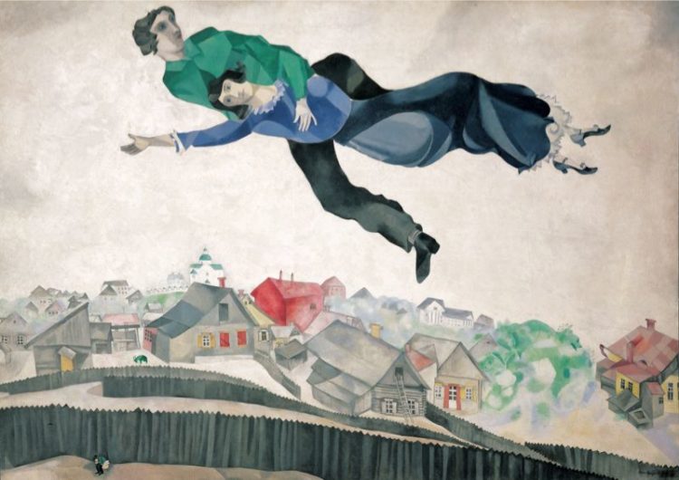 Marc Chagall - Over the town